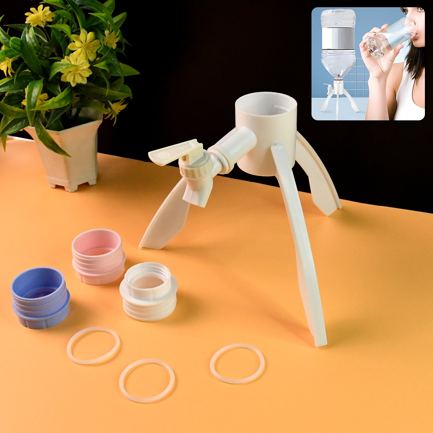 Universal Plastic Drinking Water Dispenser Stand Set Universal Plastic Drinking Water Dispenser Stand Set